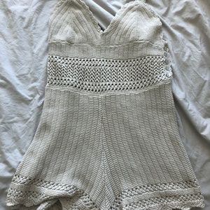 Kendall & Kylie Crochet Romper Large